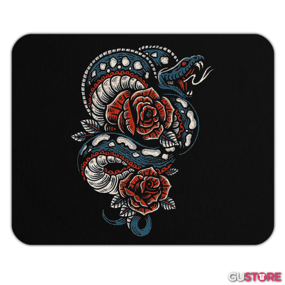 Mousepad Snake and roses