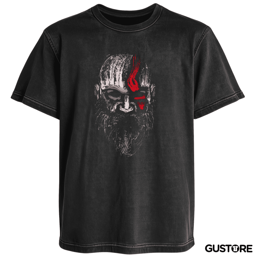 Polera desgastada Kratos full color