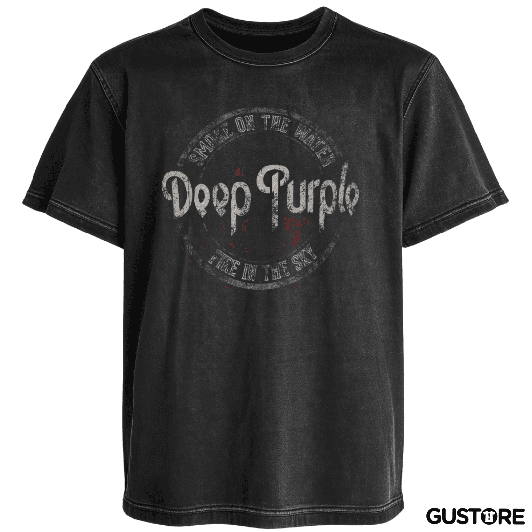 Polera desgastada deep purple 