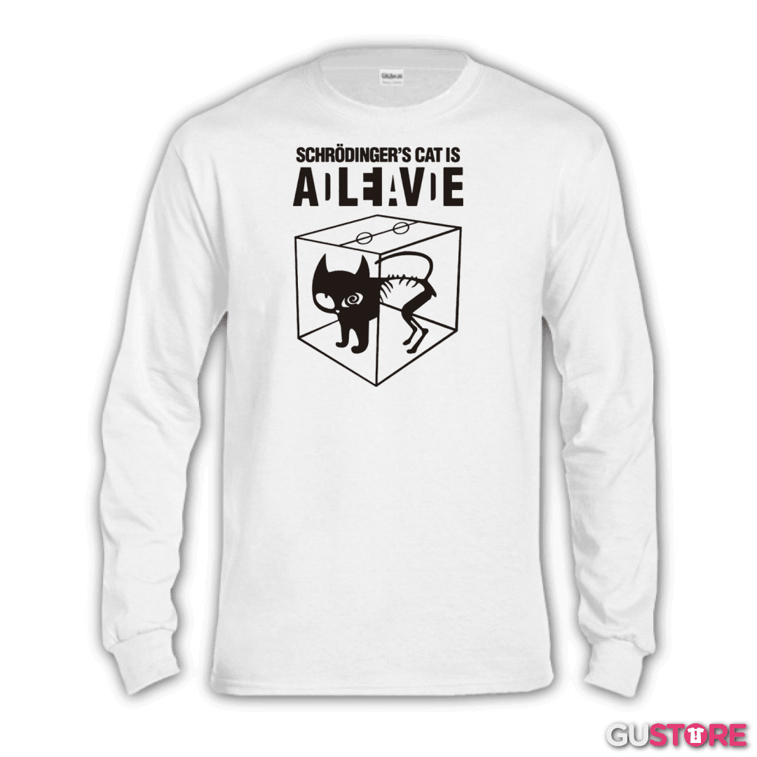 Polera manga larga Gato de schrodinger