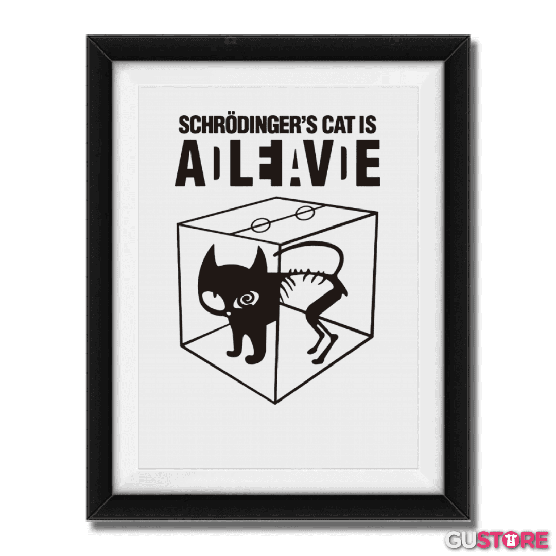 Cuadro decorativo Gato de schrodinger