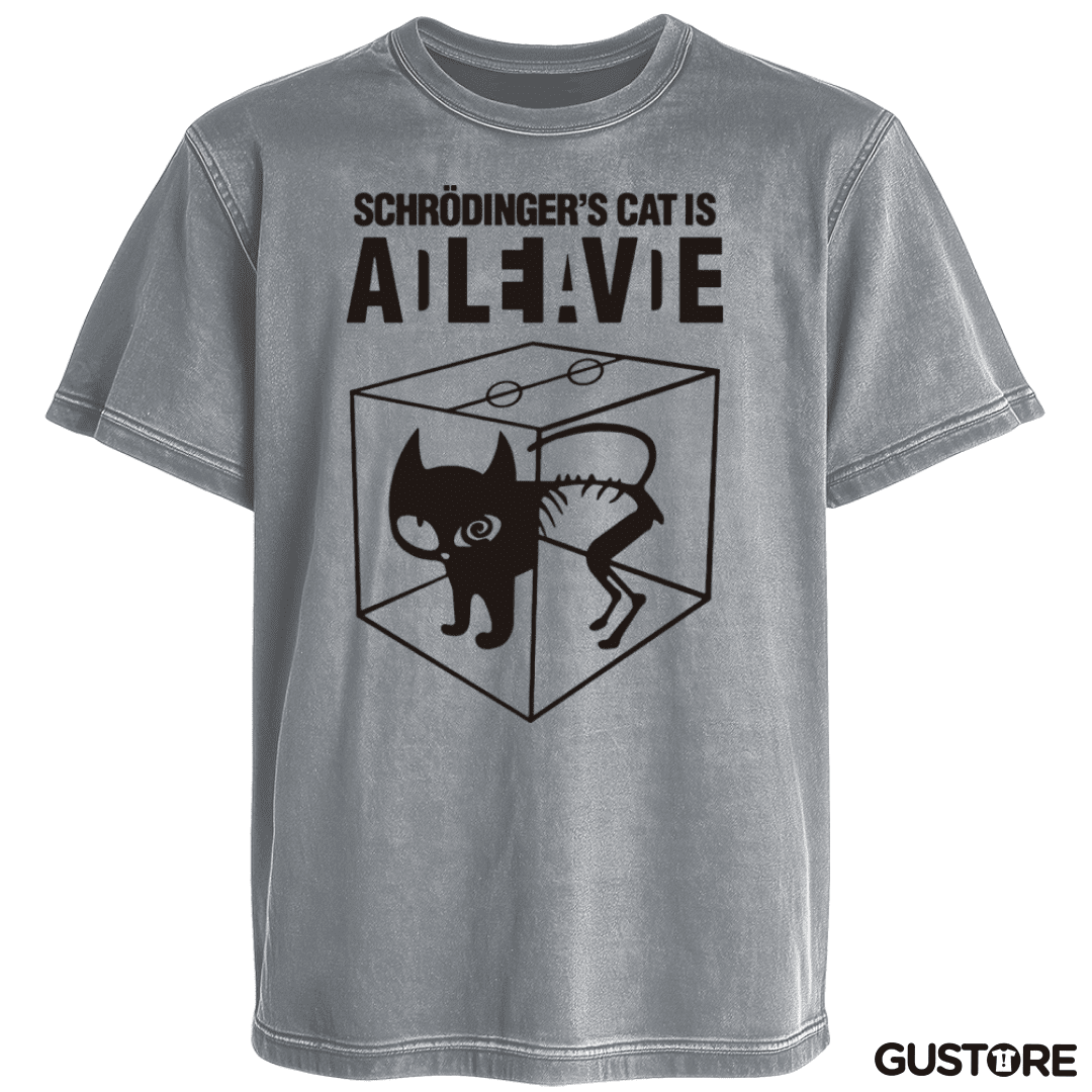 Polera desgastada Gato de schrodinger