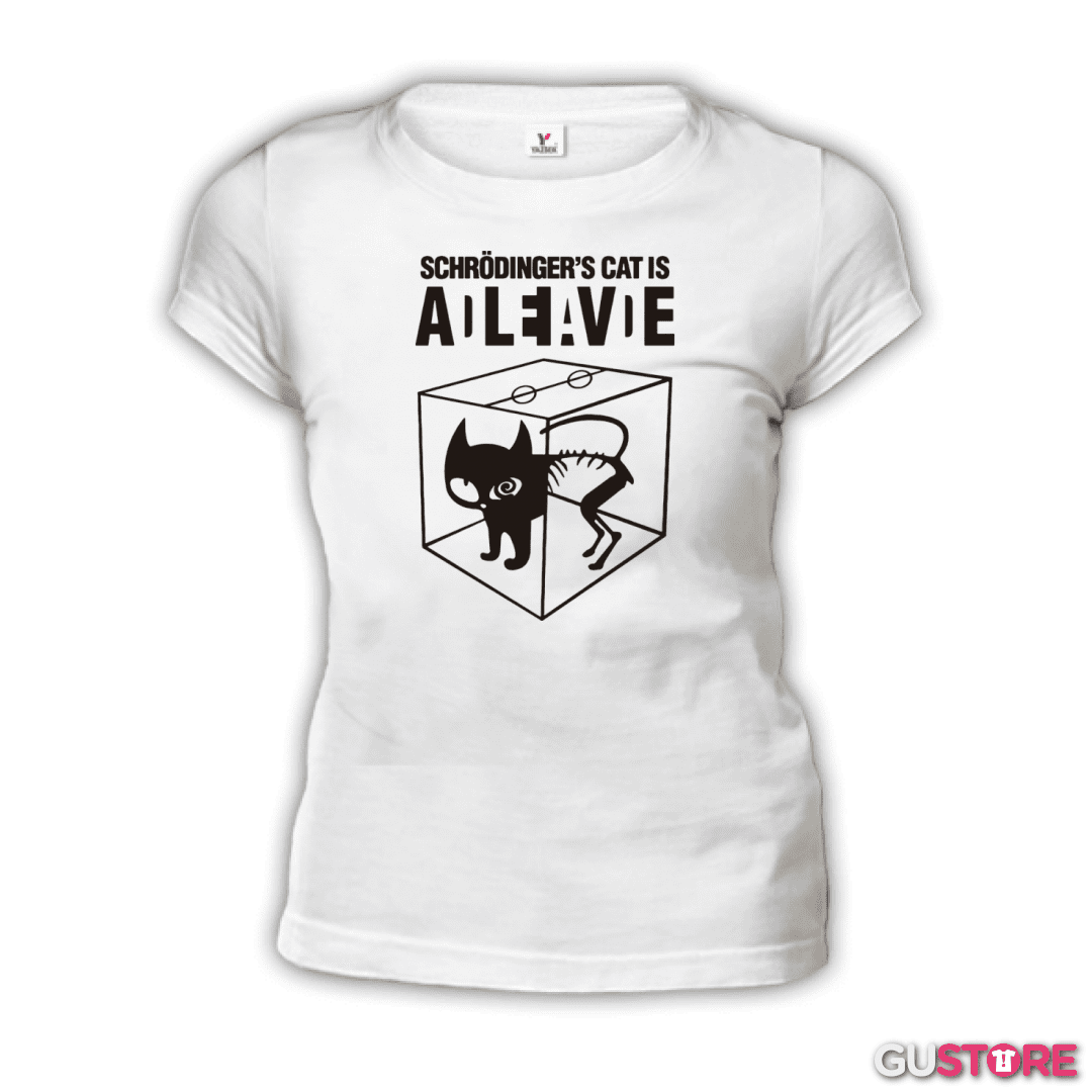 Polera de Mujer Gato de schrodinger