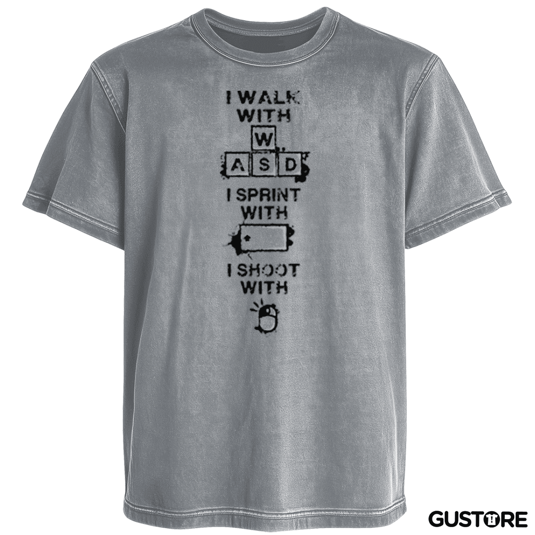 Polera desgastada WASD