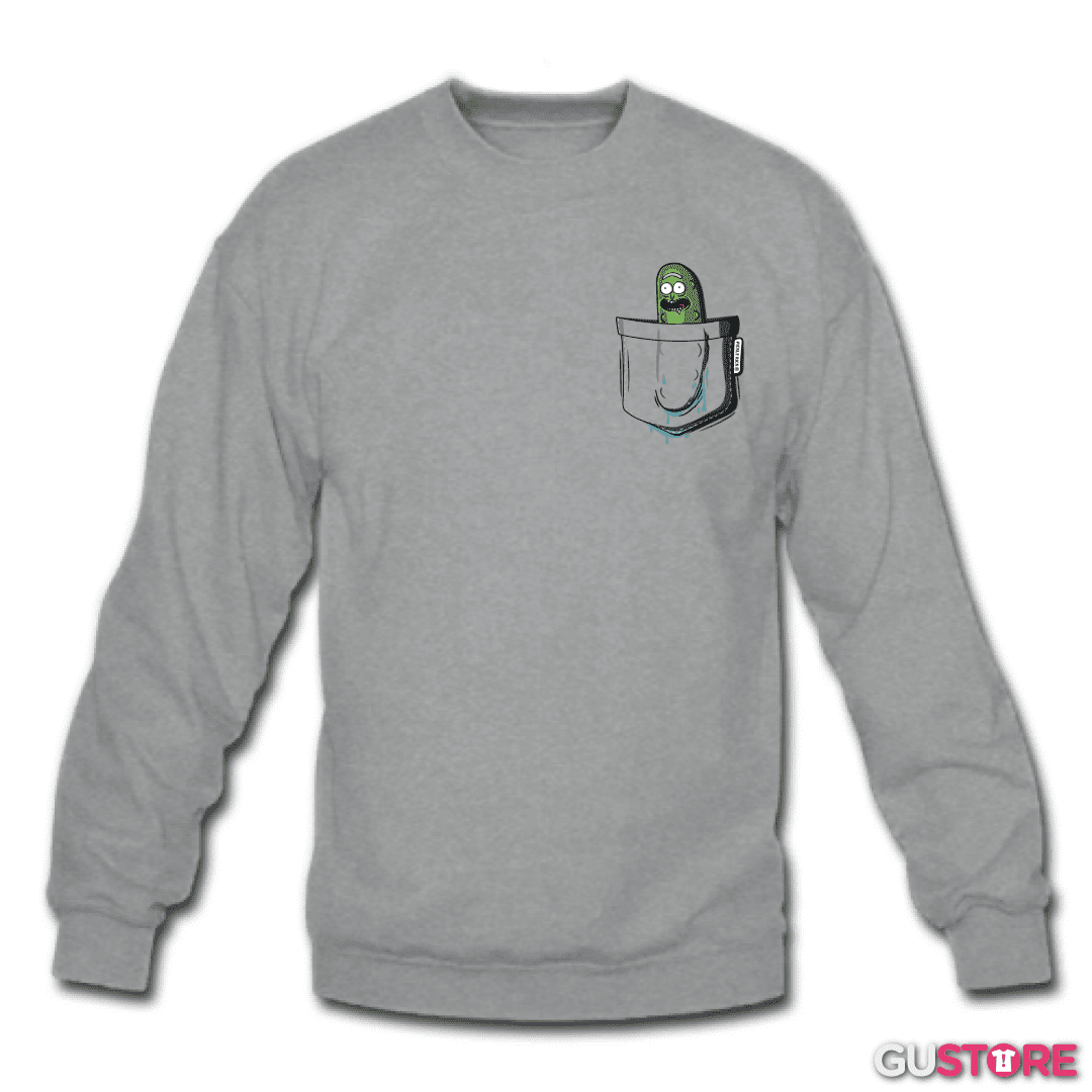 Poleron polo Pickle rick de bolsillo
