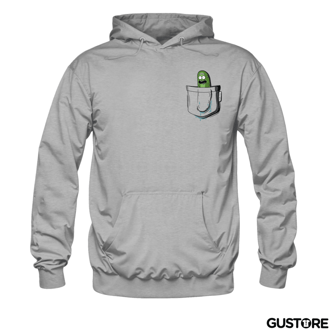 Polerón Canguro Pickle rick de bolsillo