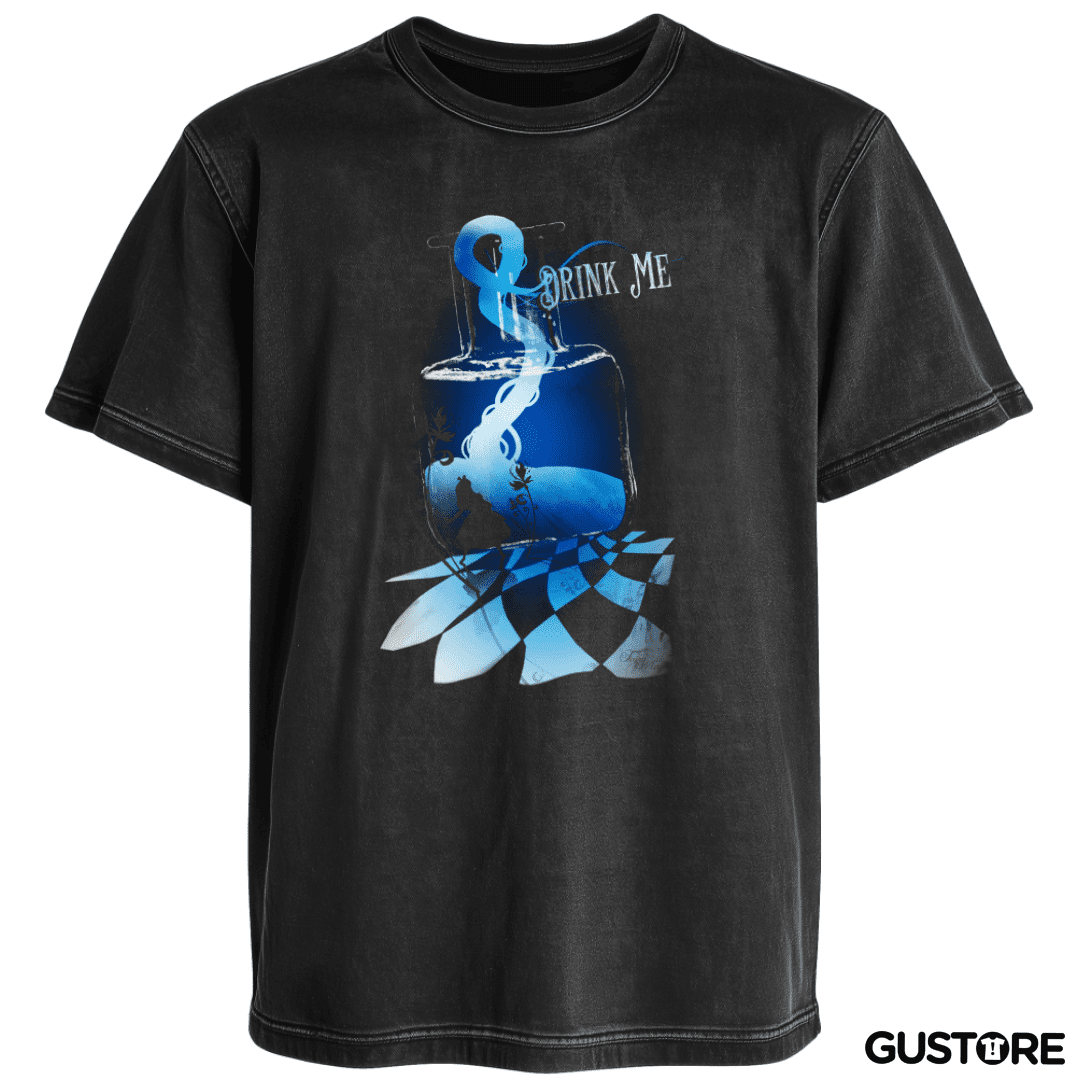 Polera desgastada Drink me 