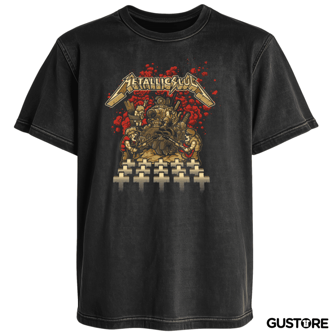Polera desgastada Metallic slug