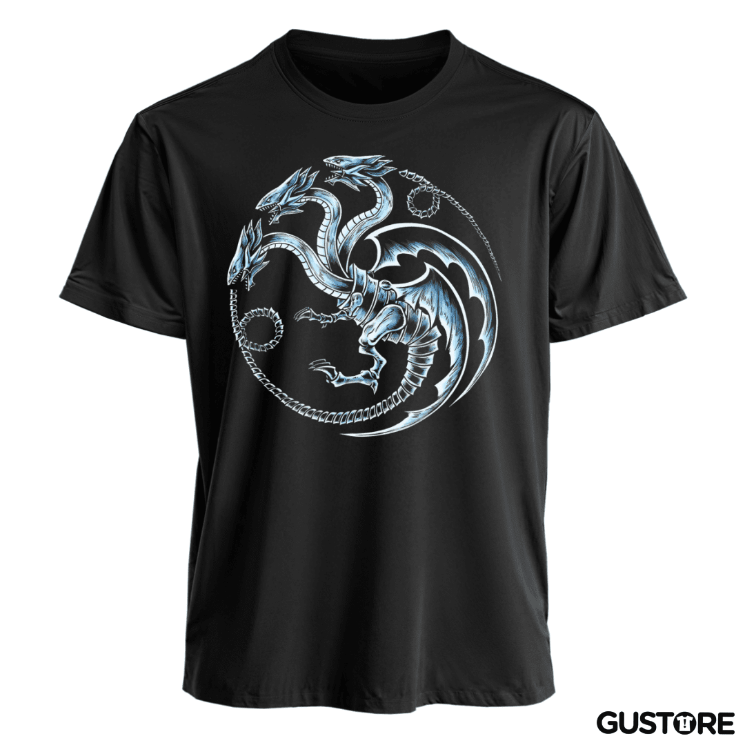 Polera Dragon blanco de ojos azules