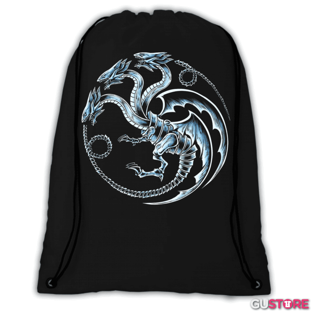 Mochila Dragon blanco de ojos azules