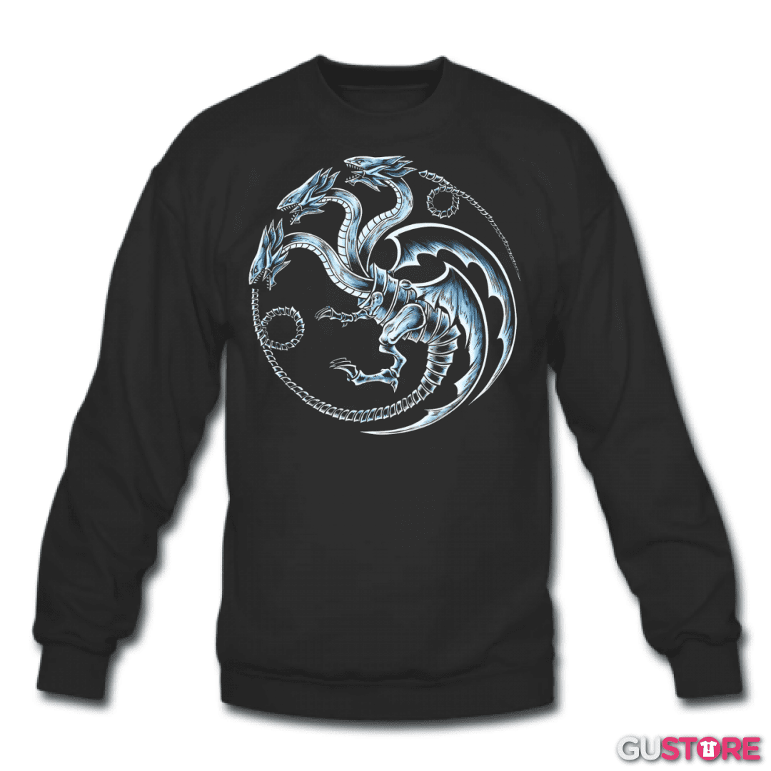 Poleron polo Dragon blanco de ojos azules