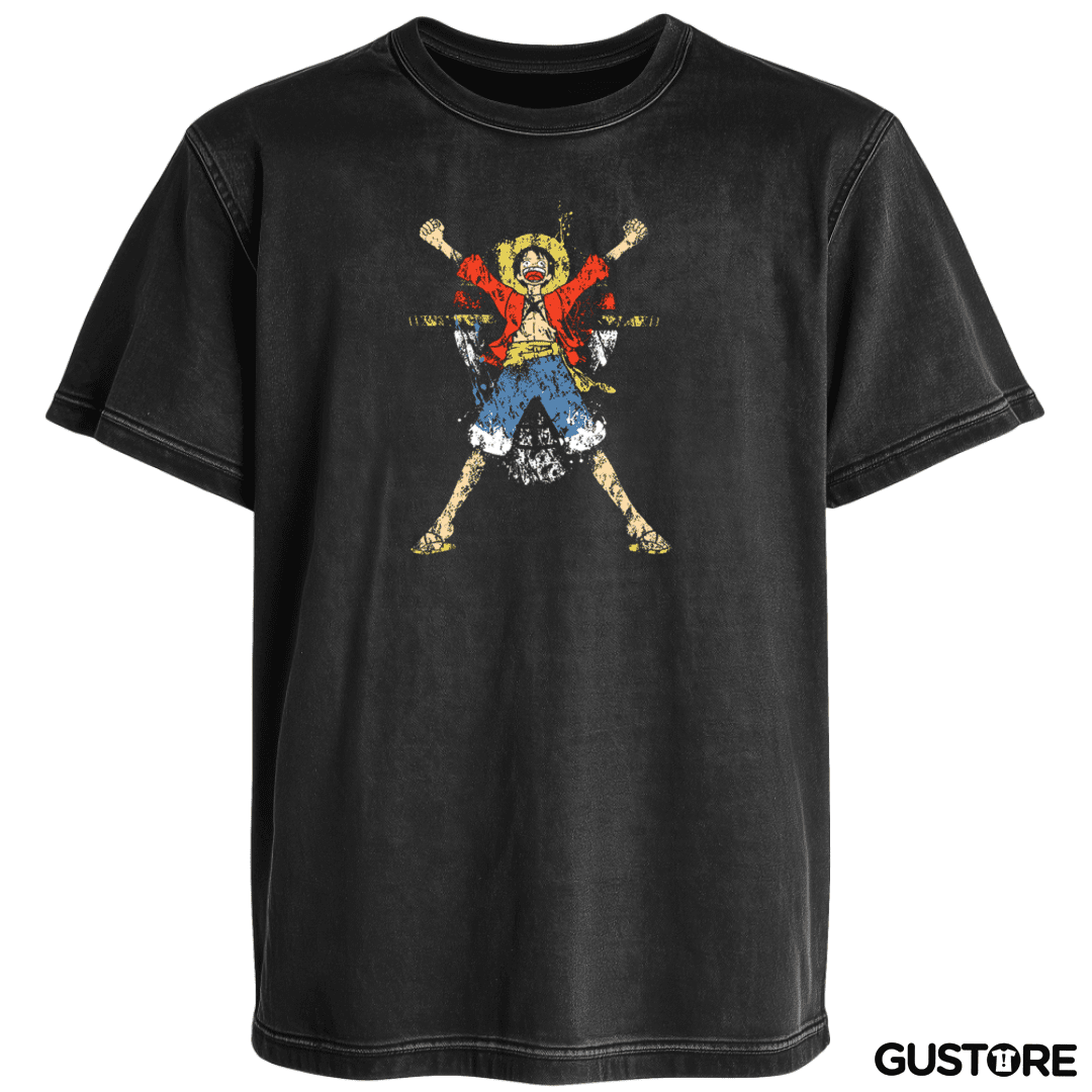 Polera desgastada Luffy