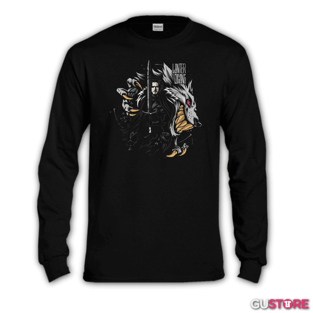 Polera manga larga Winter is coming full color 