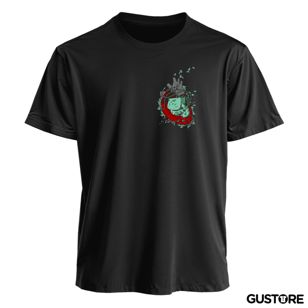Polera corazon bulbasaur