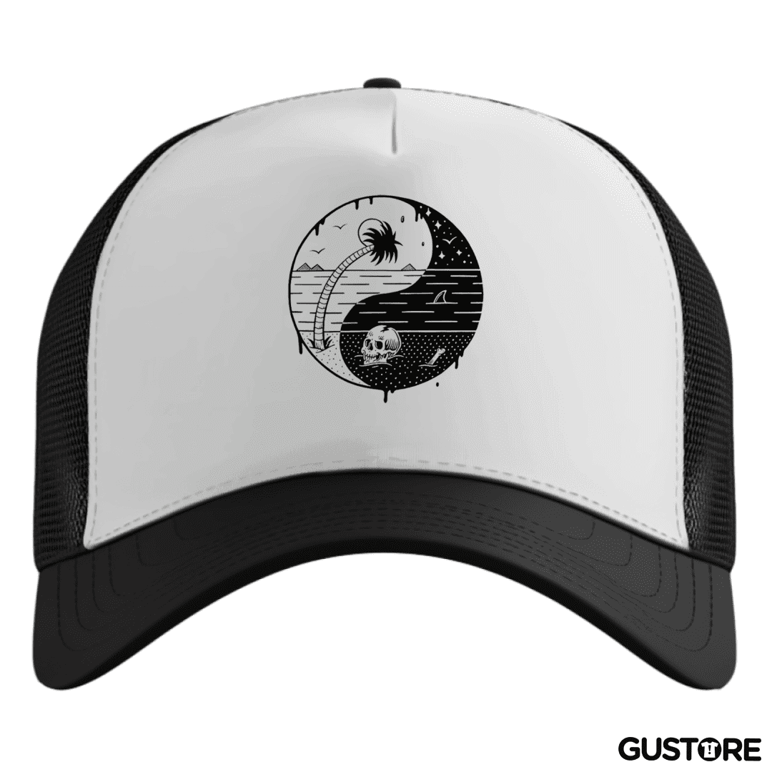 Gorro ying yang beach