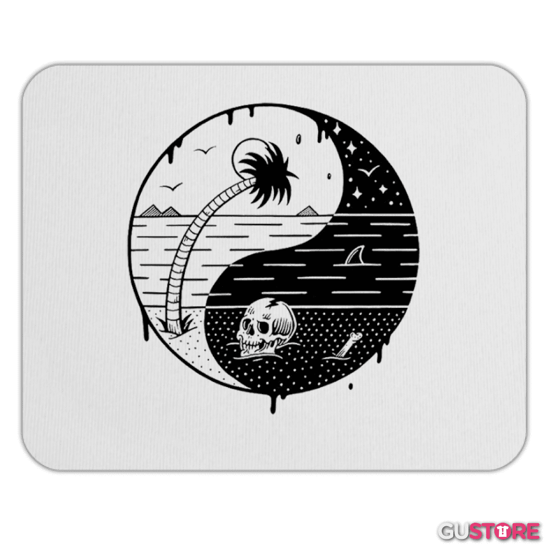 Mousepad ying yang beach