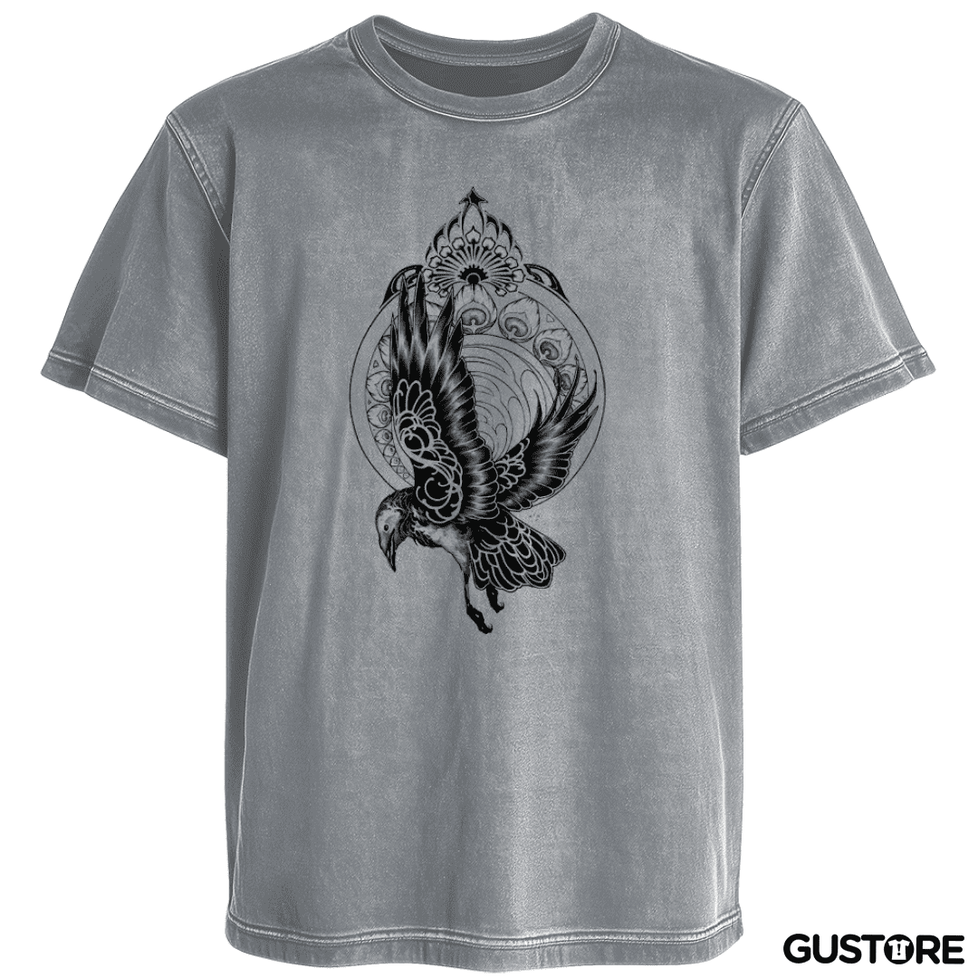 Polera desgastada pajaro