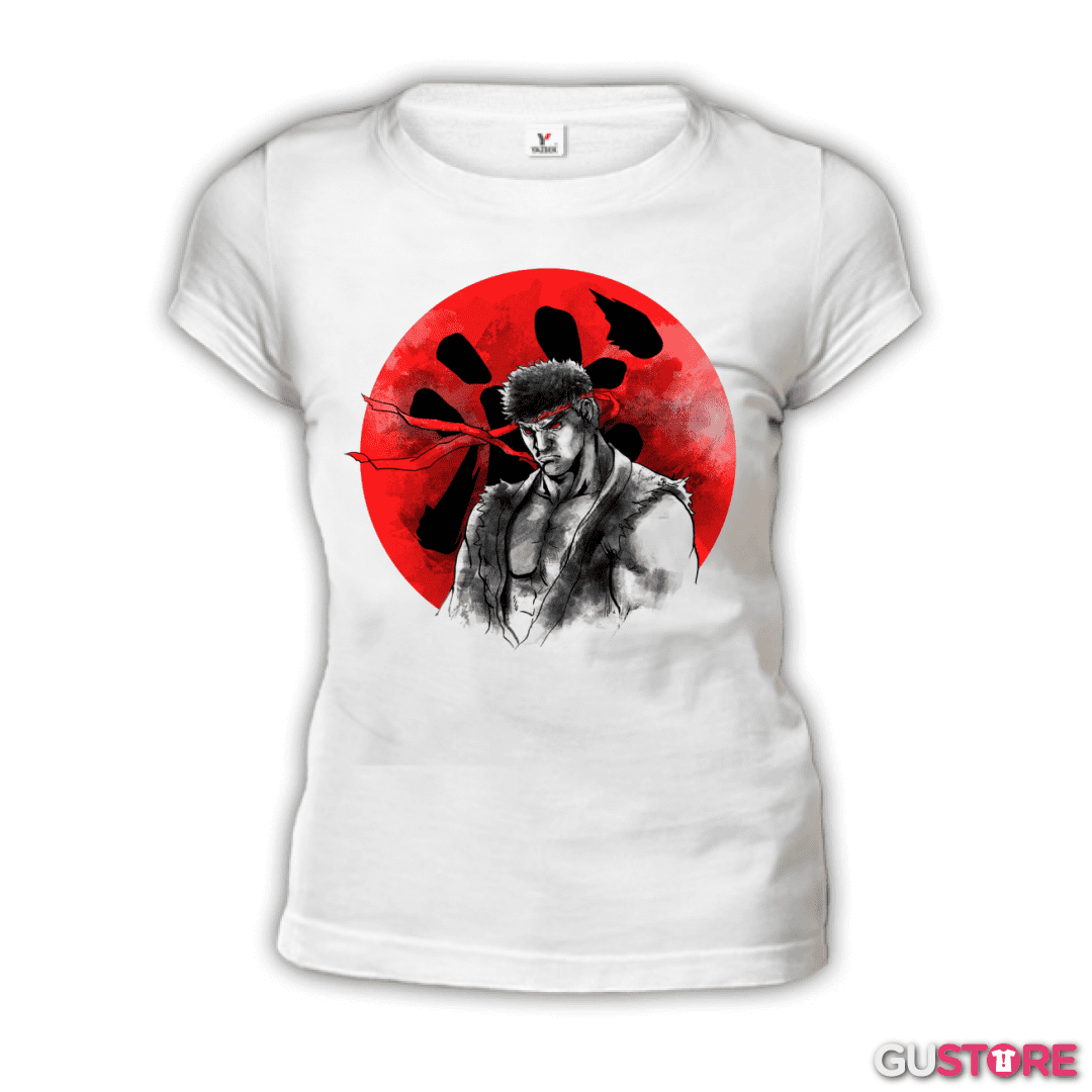 Polera de Mujer Ryu circulo rojo