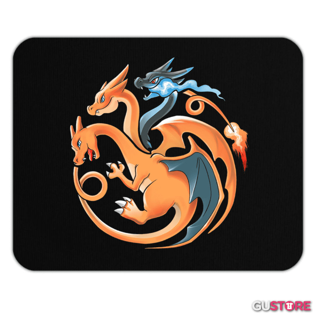 Mousepad charizard tres cabezas 