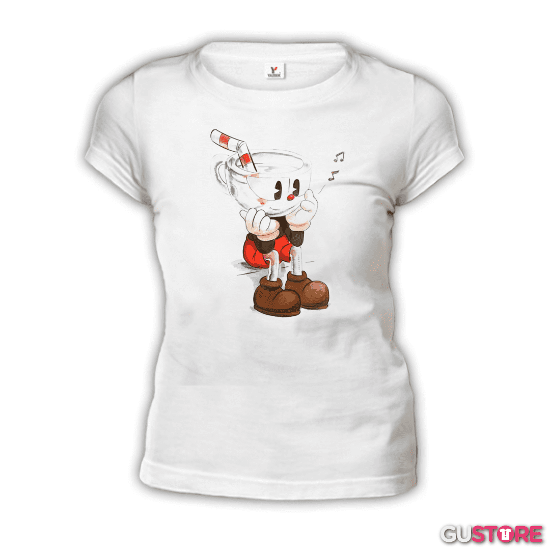 Polera de Mujer CupHead Art