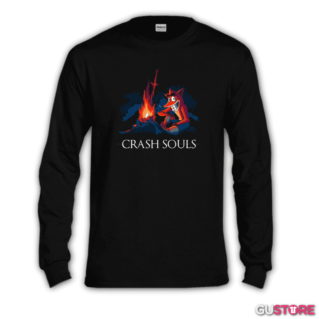 Polera manga larga Crash souls 