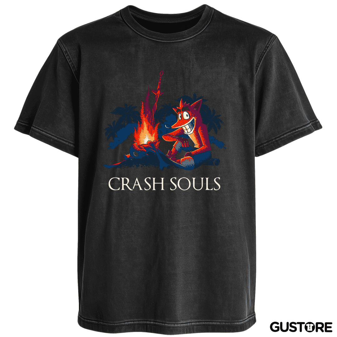 Polera desgastada Crash souls 