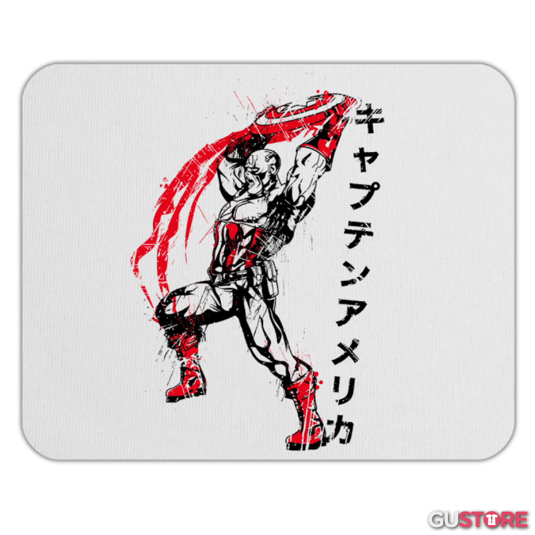 Mousepad Capitan America Japones