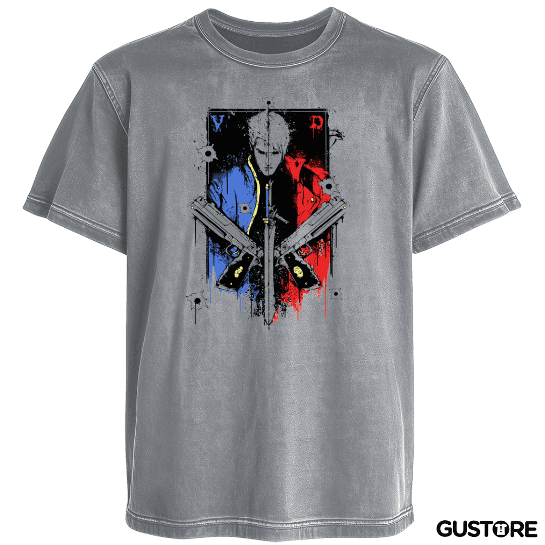 Polera desgastada devil may cry