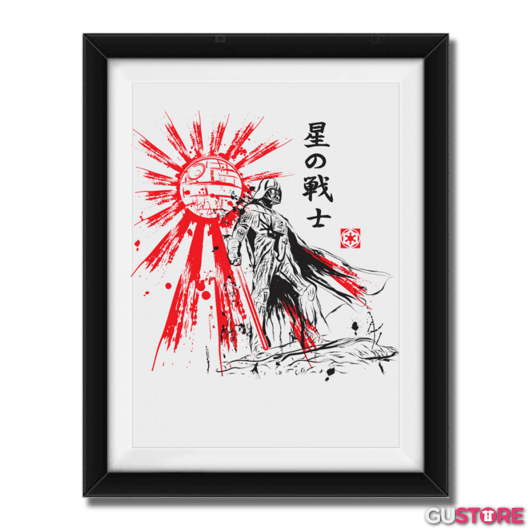 Cuadro decorativo vader japones