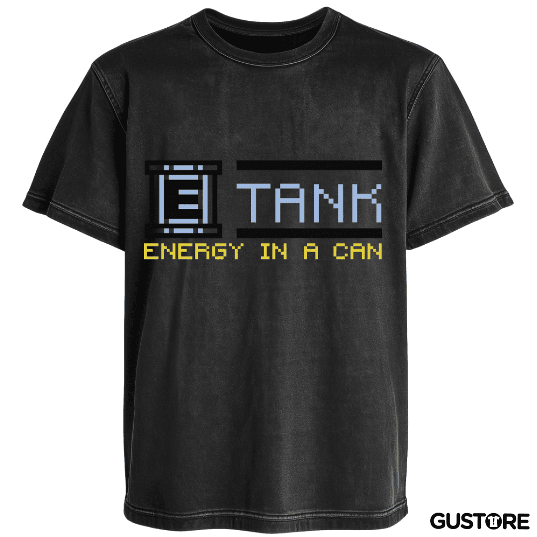 Polera desgastada Megaman - E Tank