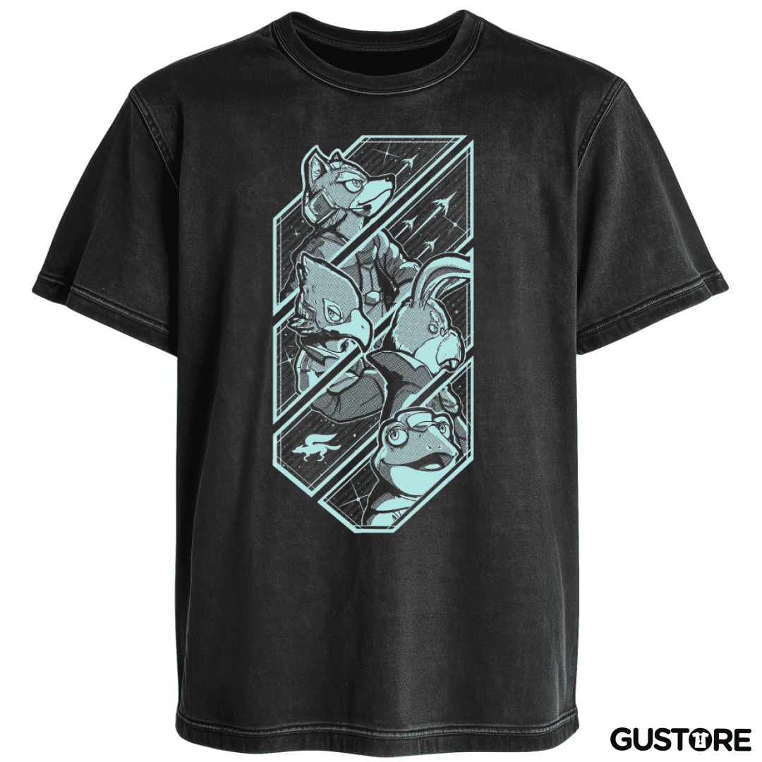 Polera desgastada Starfox team