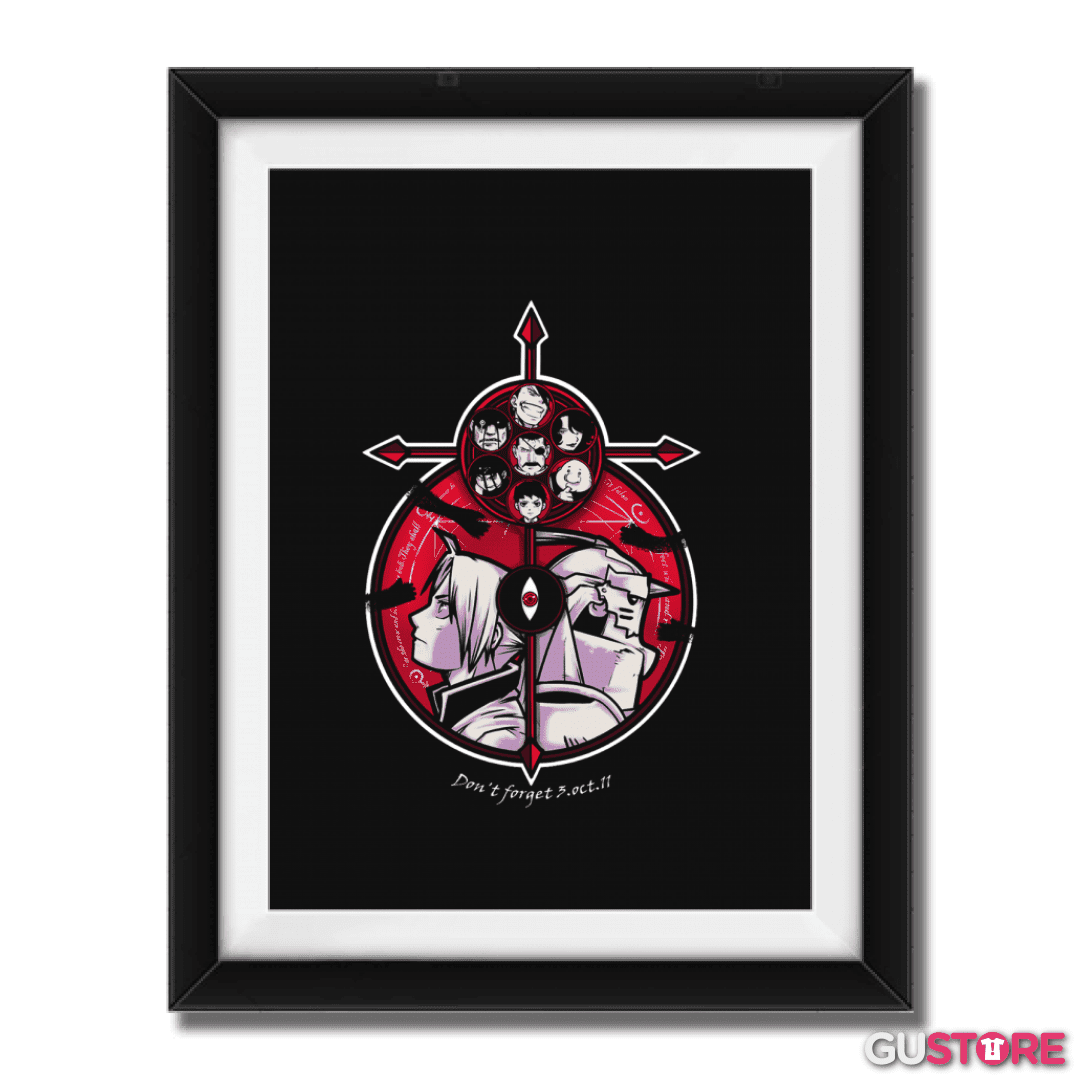 Cuadro decorativo fullmetal 7 pecados