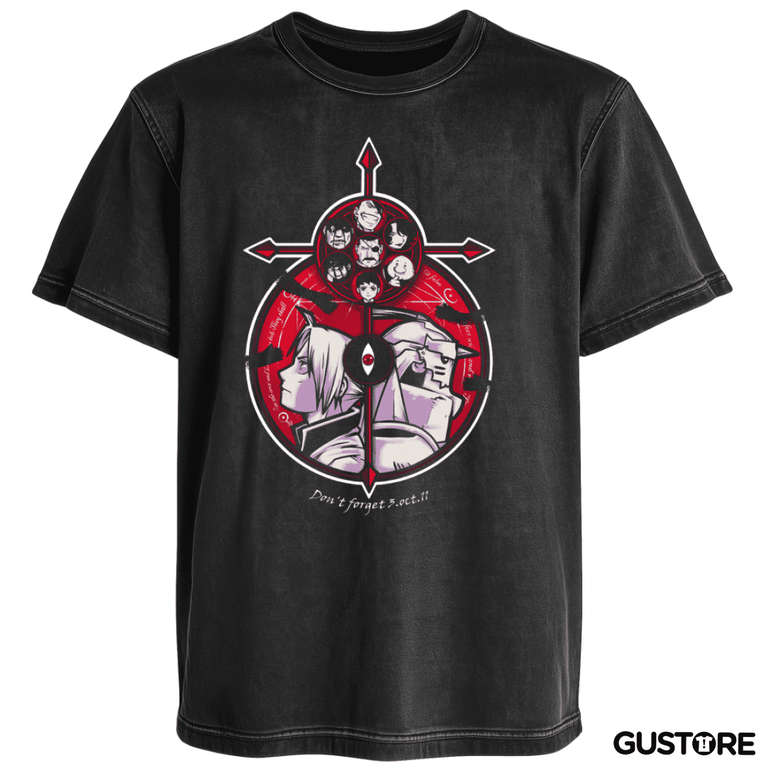 Polera desgastada fullmetal 7 pecados