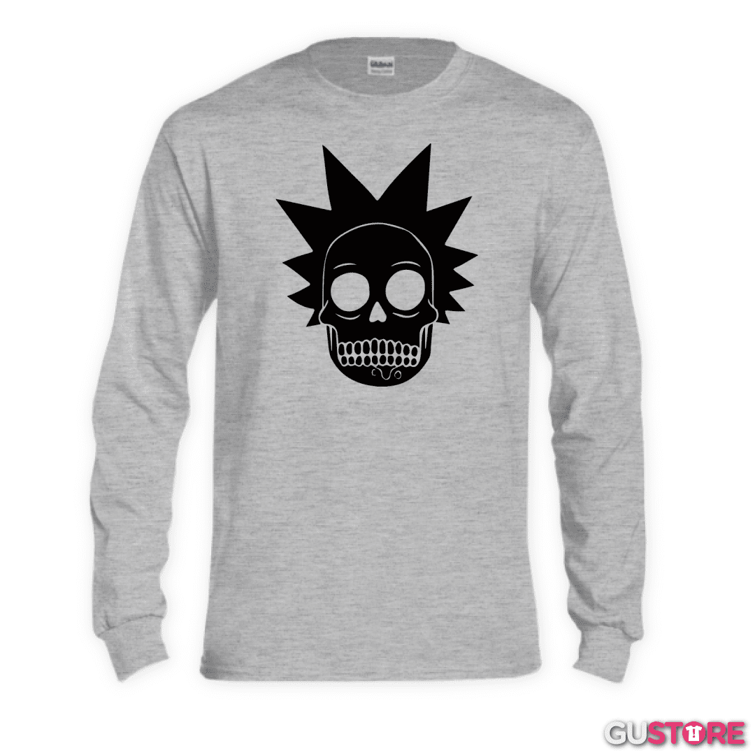 Polera manga larga Skull rick