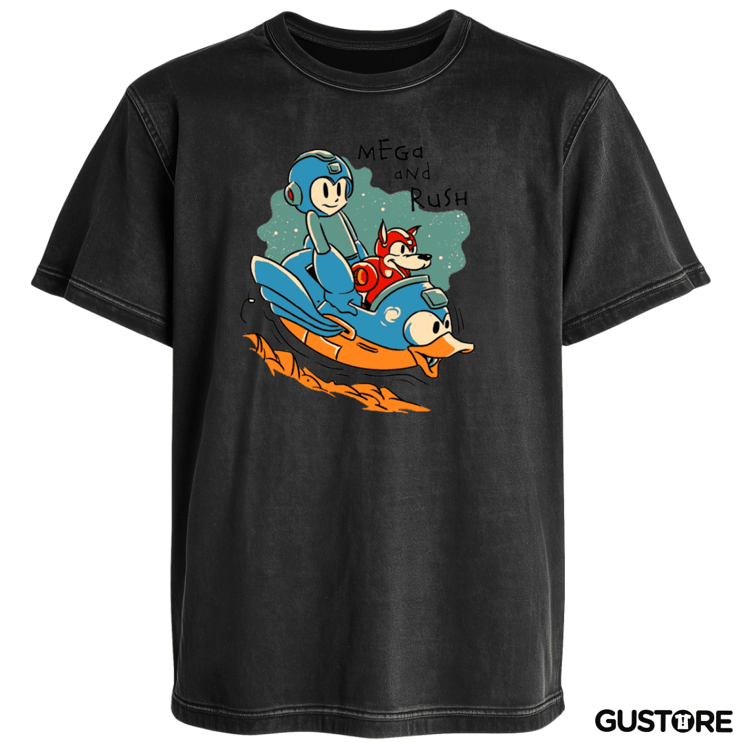 Polera desgastada mega and rush 