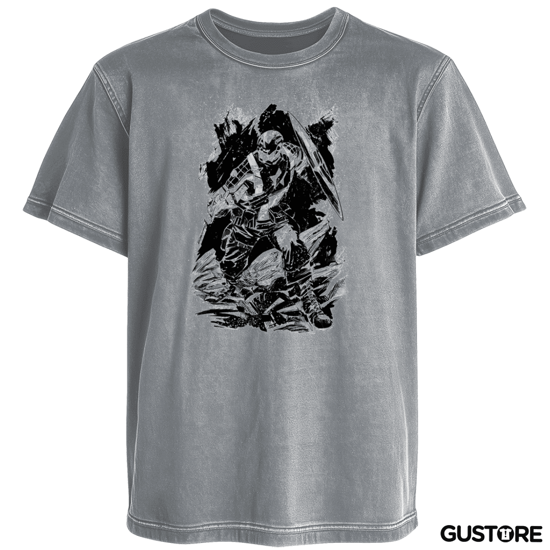 Polera desgastada Capitan america 4