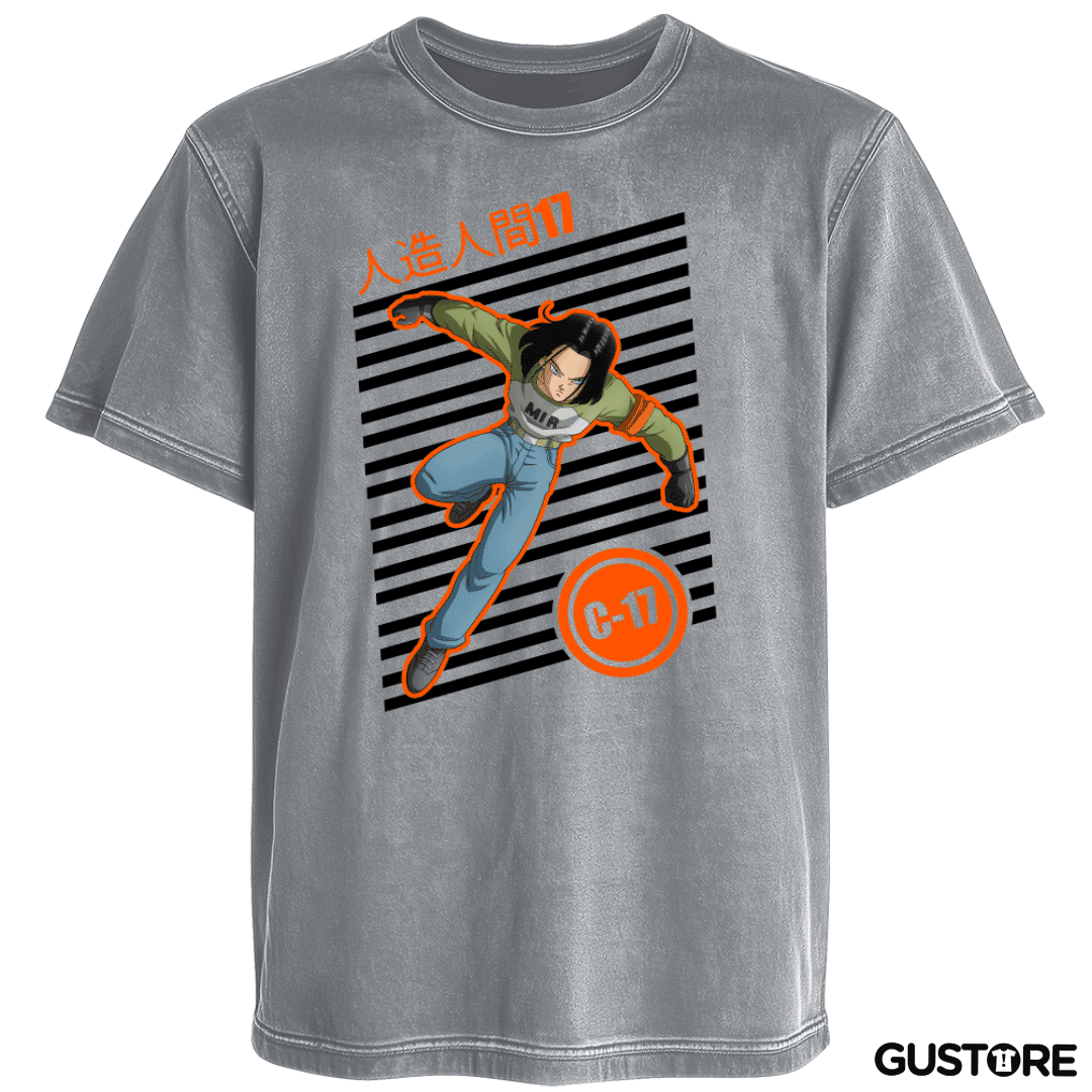 Polera desgastada Campeon androide 17
