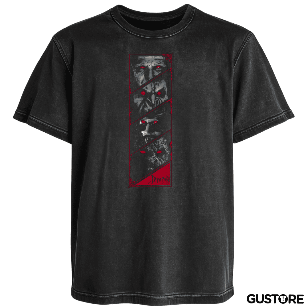 Polera desgastada Dracula bram stoker