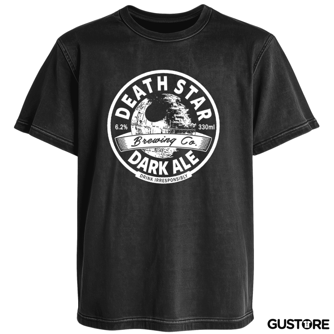 Polera desgastada death star 2