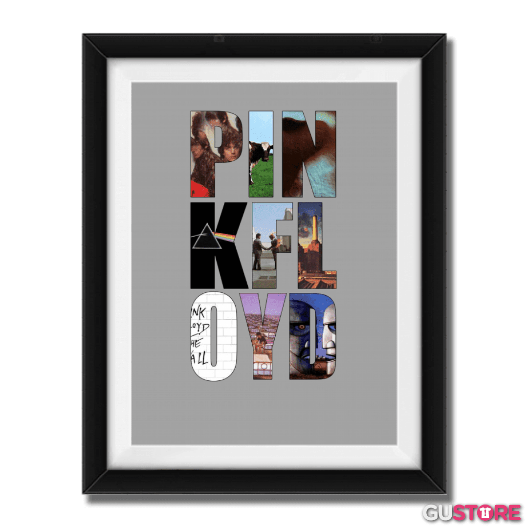 Cuadro decorativo Pink Floyd discos