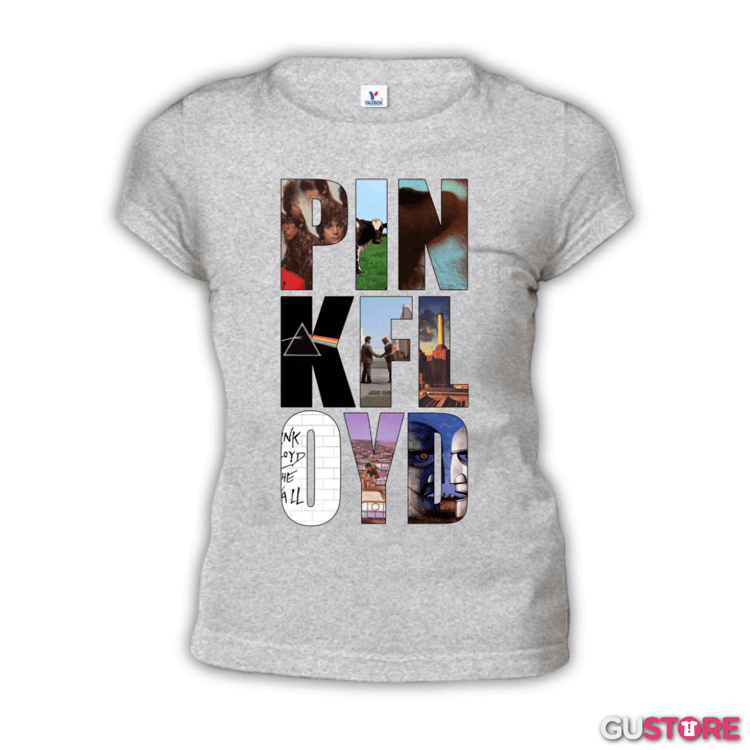 Polera de Mujer Pink Floyd discos