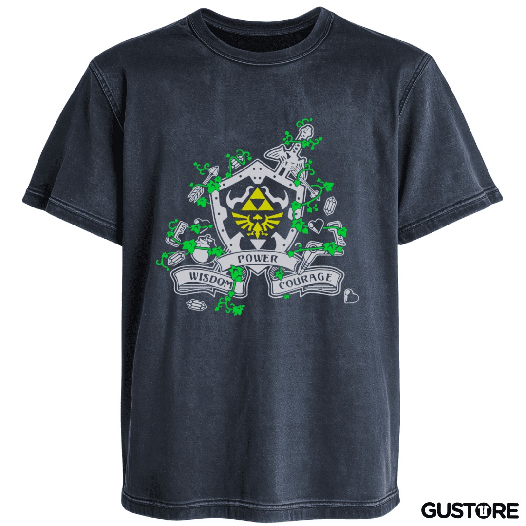 Polera desgastada Zelda - Power Wisdom Courage