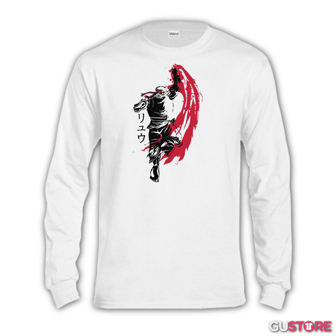 Polera manga larga Ryu - Shoryuken