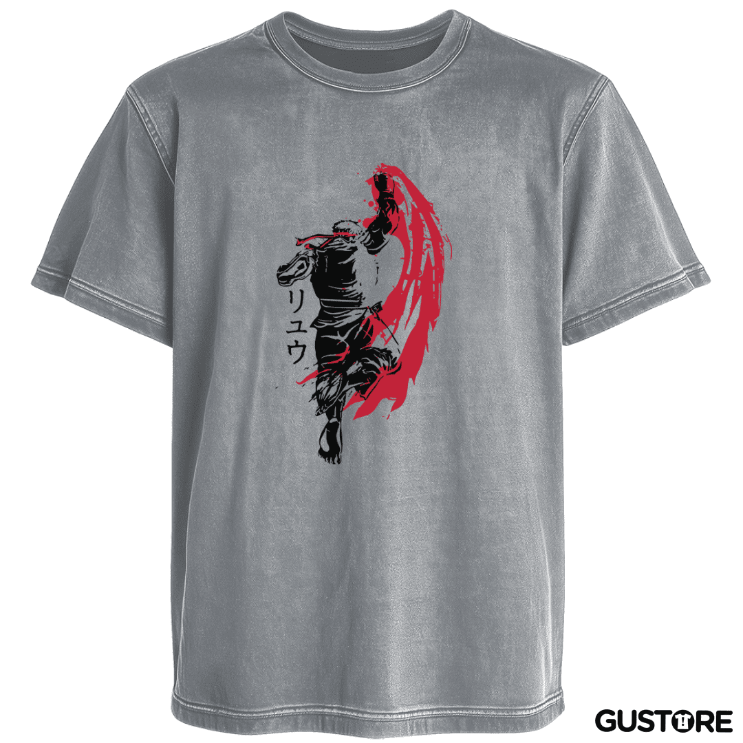 Polera desgastada Ryu - Shoryuken