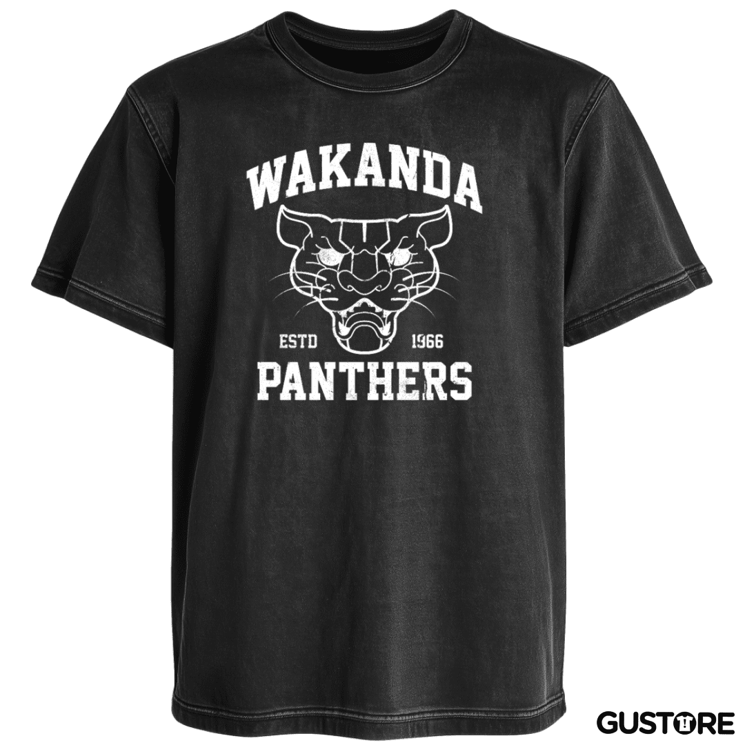 Polera desgastada wakanda Team
