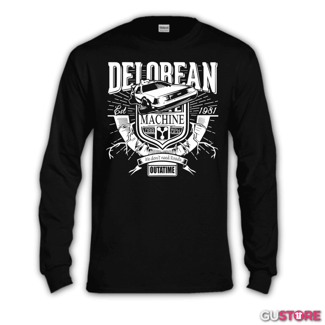 Polera manga larga Delorean - EST 1981