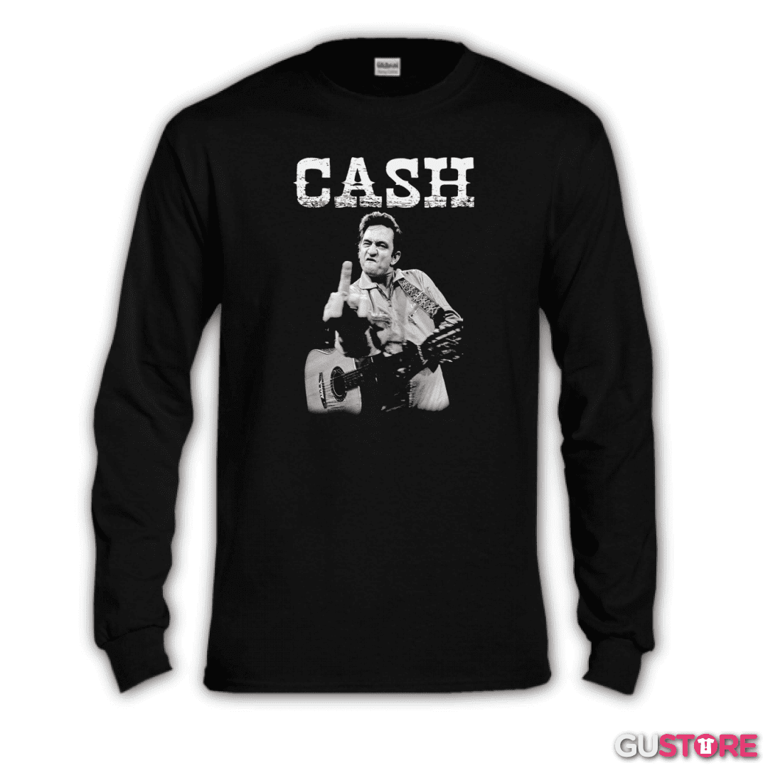 Polera manga larga Johnny Cash