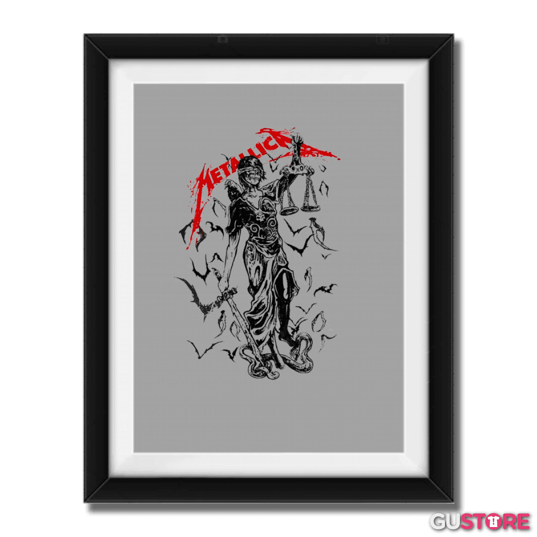 Cuadro decorativo Metallica and justice