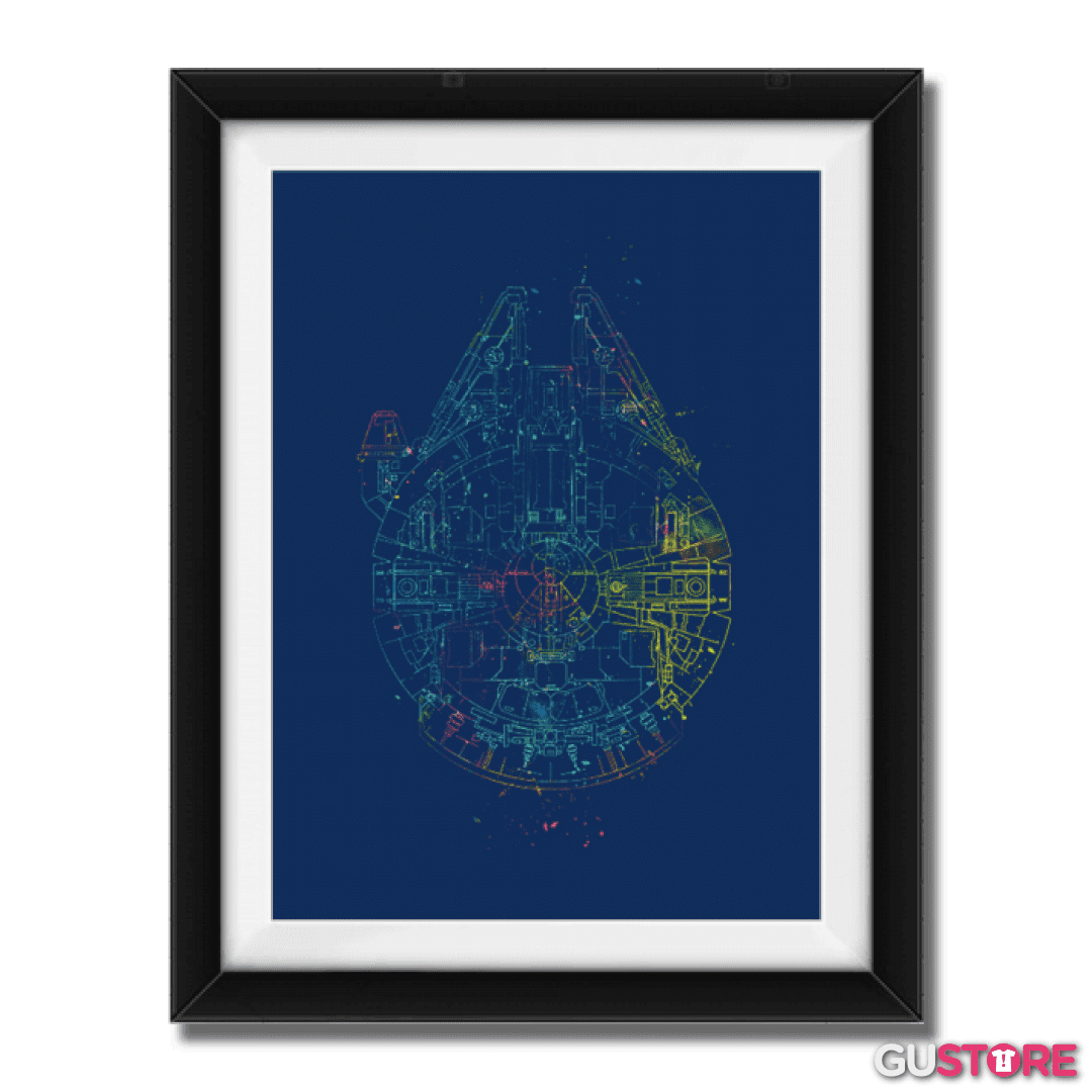 Cuadro decorativo Halcon milenario galactico