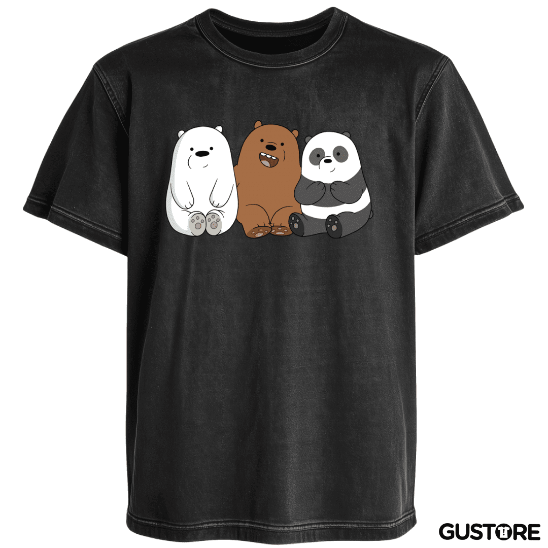 Polera desgastada We Bare Bears